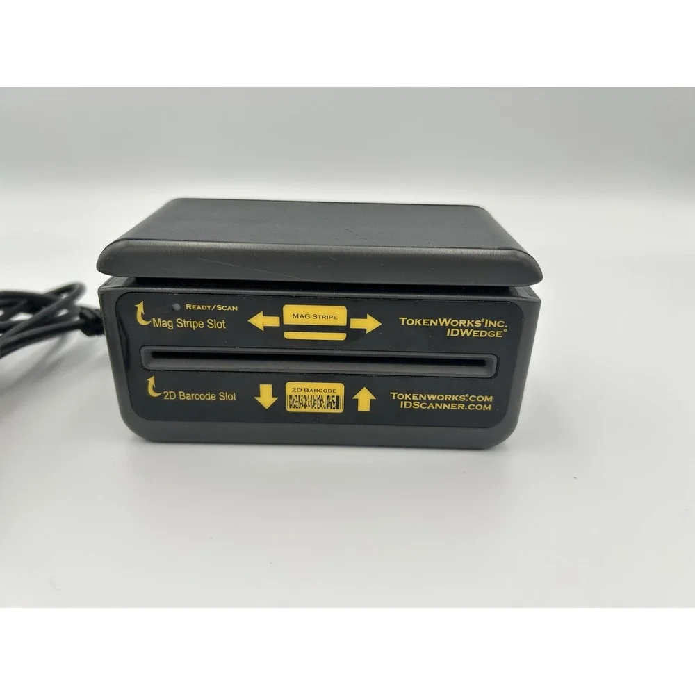 TokenWorks IDWedge 260 ID Scanner Mag Stripe 2D Barcode USB RJ45